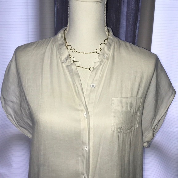 CAbi Linen Button Down Tunic - Picture 2 of 3